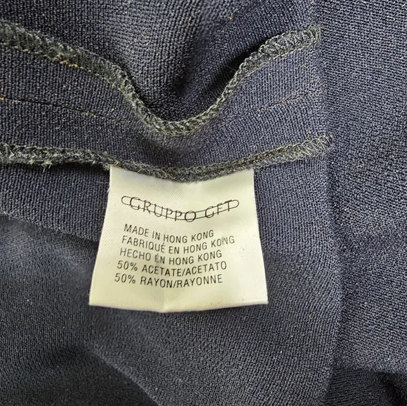 Joseph Aboud Deep Navy Blue Strappy Off-Shoulder Long Sleeve Dress Size 8 - Picture 13 of 14